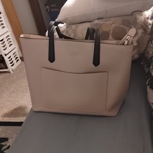 Kate Spade Cream and Black Shoulder Bag